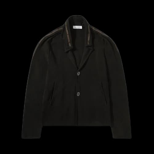 Kiko Kostadinov Ugo Knitted Blazer 'Crow Black/Cedar Brown'
