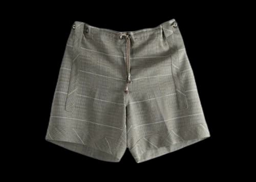 Kiko Kostadinov Mosaic Check Kyan Shorts Black