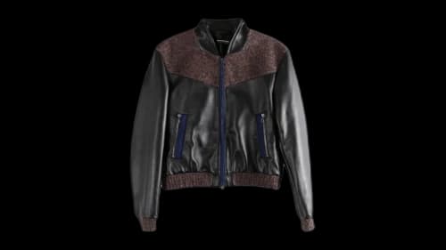 Kiko Kostadinov Women's Konrad Leather Jacket Oil Black