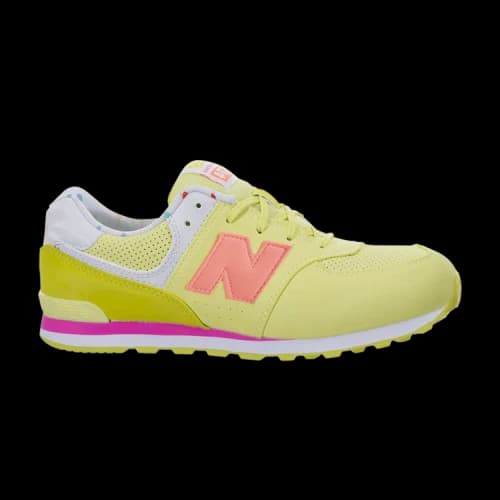 New Balance 574 Big Kid Wide 'State Fair - Yellow'