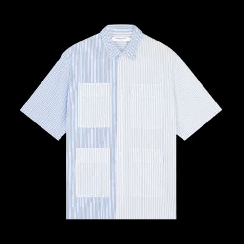 Maison Kitsuné Multi Pocket Shirt 'Blue'