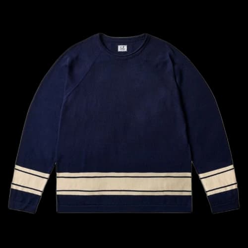 Palace x C.P. Company Cotton Sea Island Mock Neck Knit 'Navy'