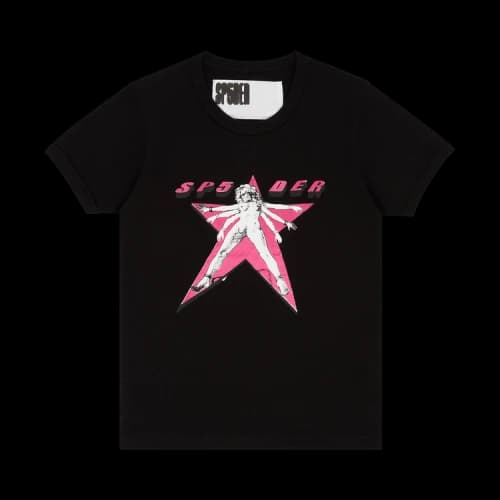 Sp5der Star Girl Baby Tee 'Black'