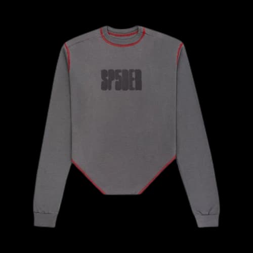 Sp5der Contrast Stitch L/S Shirt Taupe