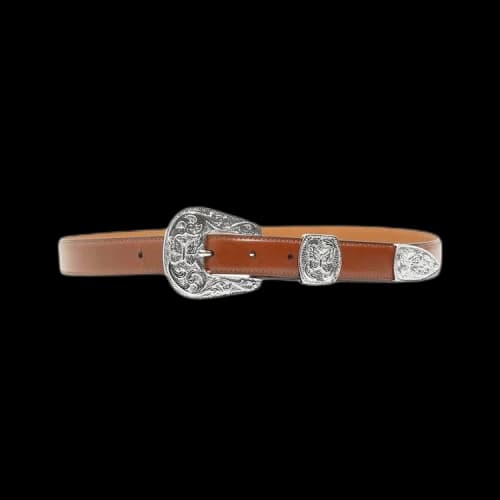 Needles Papillon Western Tip Belt 'Brown'