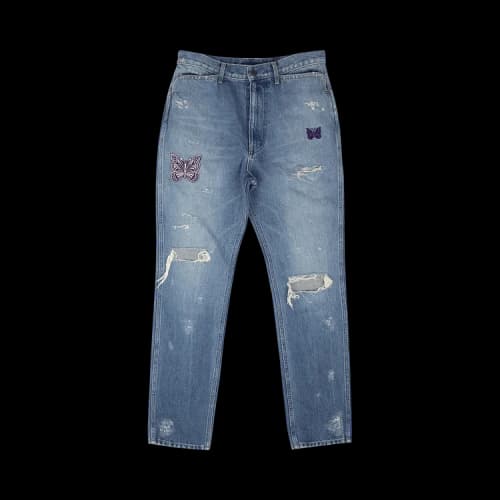 Needles Papillon Patch Denim Pants 'Blue'