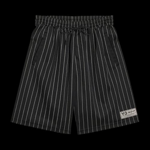 Y-3 x Adidas Mesh Pinstripe Shorts 'Black'