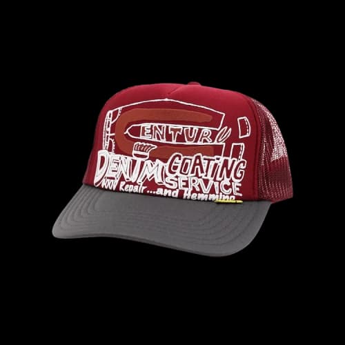 Kapital Century Denim Coating Service Truck Cap 'Burgundy'