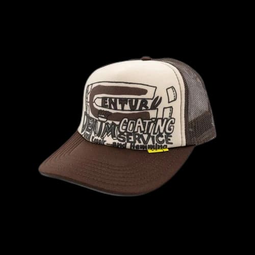 Kapital Century Denim Coating Service Trucker Cap 'Ecru'