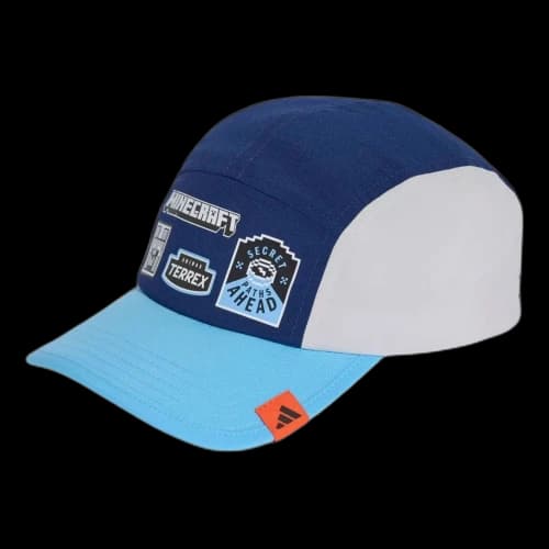 (GS) adidas Minecraft Cap 'Light Solid Grey Dark Blue Semi Blue Burst'