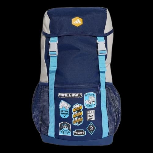 (GS) adidas Minecraft Backpack 'Dark Blue Light Solid Grey'