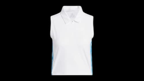 adidas Women's Beyond Crop Twistknit Polo Shirt White