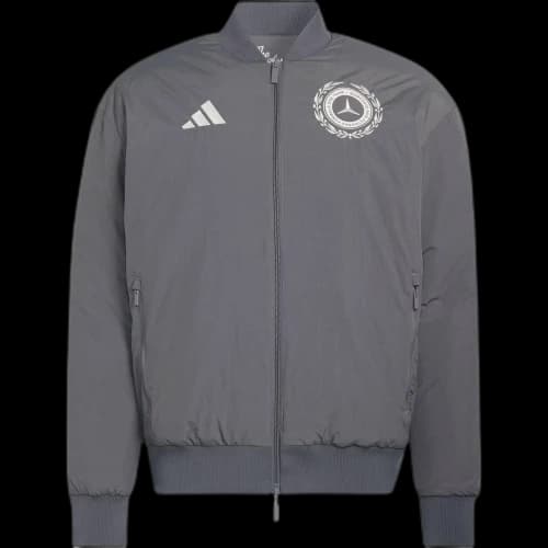 Adidas MERCEDES AMG FORMULA 1 TEAM SILVER Puffer Jacket Men's