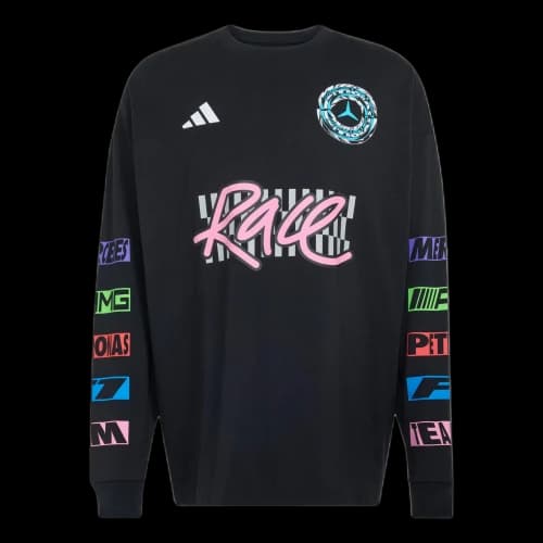 adidas x Mercedes - AMG Petronas Formula 1 Team Light On Long Sleeve Tee 'Black'