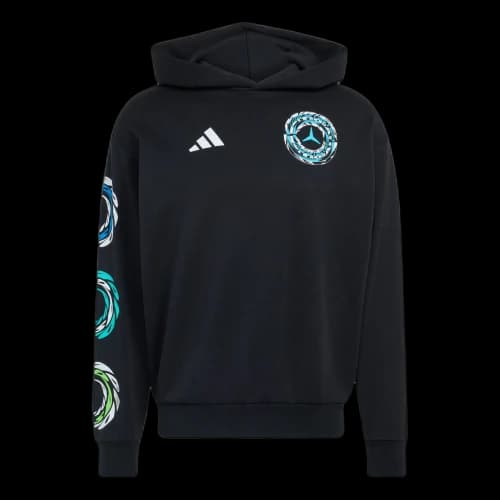 adidas x Mercedes AMG Petronas Formula 1 Team Lights Hood Sweatshirt 'Black'