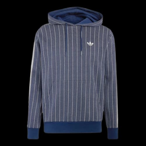 adidas Pinstripes Hoodie Asia Sizing 'Night Indigo'