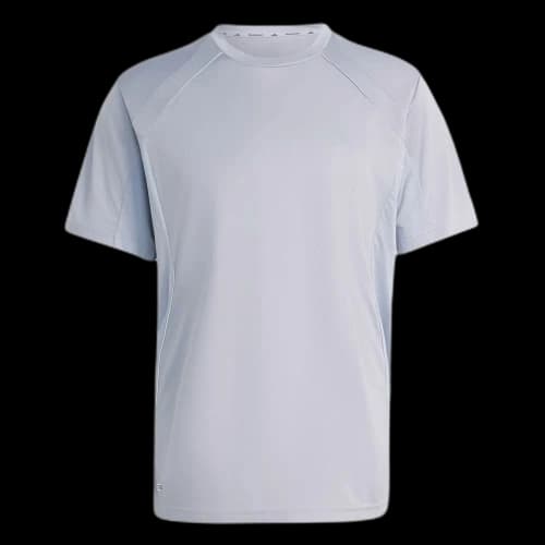 Adidas Gym Fitness Clothing Men's Halo Silver Crew Neck