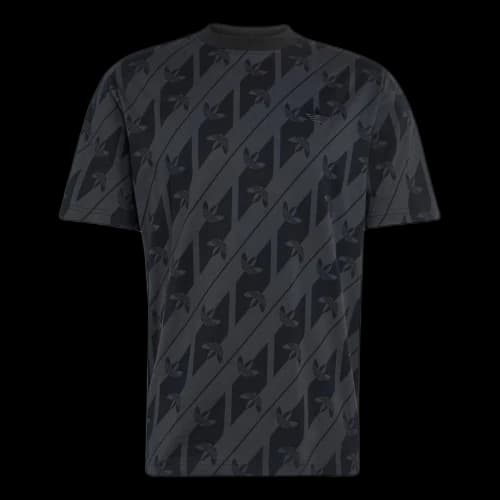 adidas Monogram AOP T-Shirt Asia Sizing 'Black'
