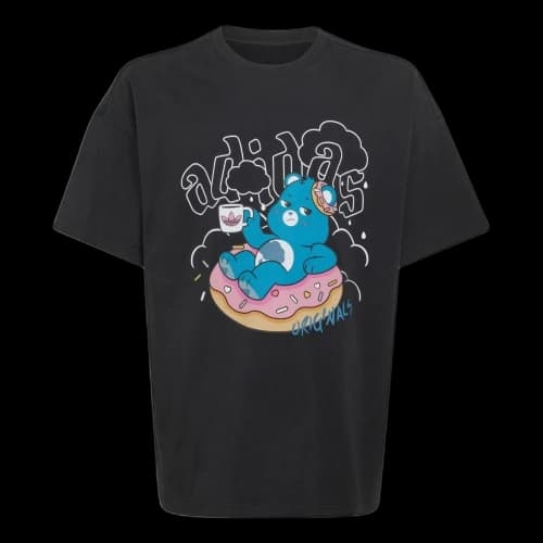 (GS) adidas x Care Bears Slim 3 Stripes T-Shirt Asia Sizing 'Black'