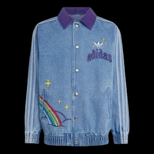 (GS) adidas x Care Bears Loose College Jacket Asia Sizing 'Light Denim'