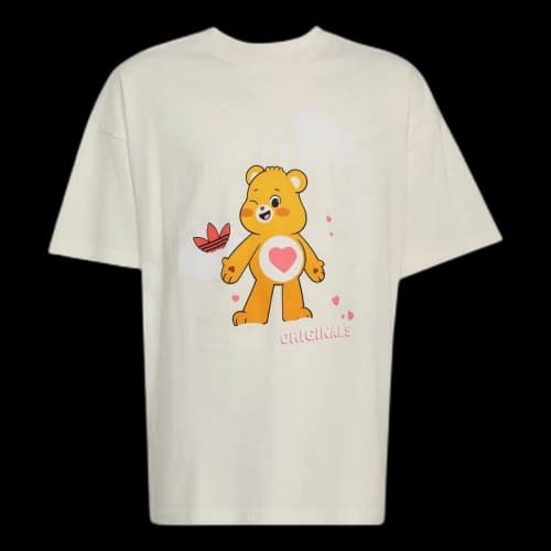 (GS) adidas x Care Bears Slim 3 Stripes T-Shirt Asia Sizing 'Off White'