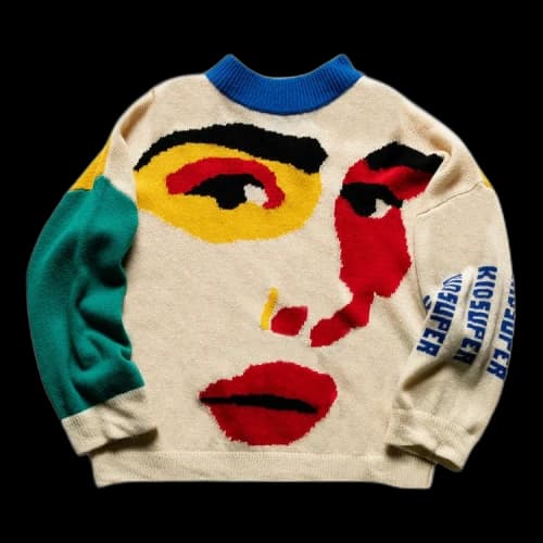 KidSuper Face Knit Sweater 'Multi-Color'