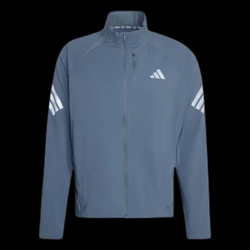 Adidas Running Jackets Men's Agate Black/Reflective Silver Stand Collar Moderate Other