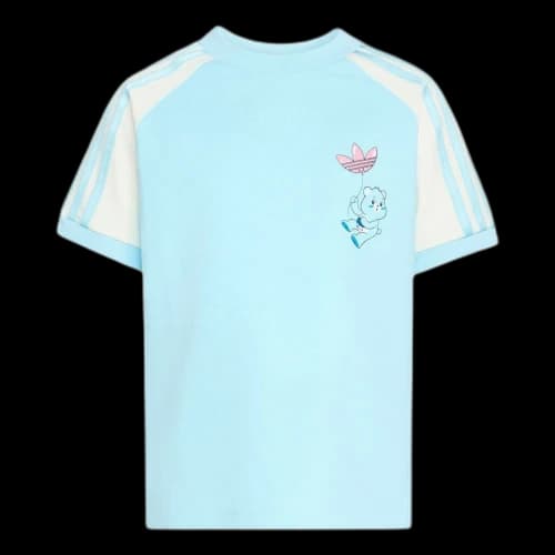 (GS) adidas x Care Bears T-Shirt Asia Sizing 'Bliss Blue Off White'