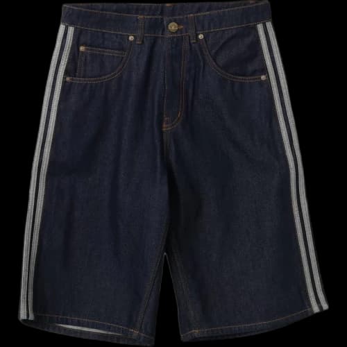 Adidas Adicolor Denim Shorts Unisex Indigo Moderate Straight Fit Pants