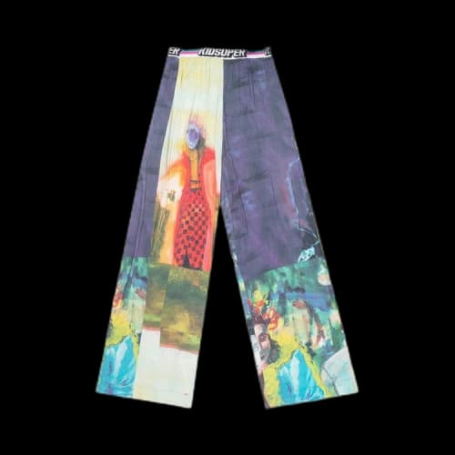 KidSuper Painted Elastic Trousers 'Multi'