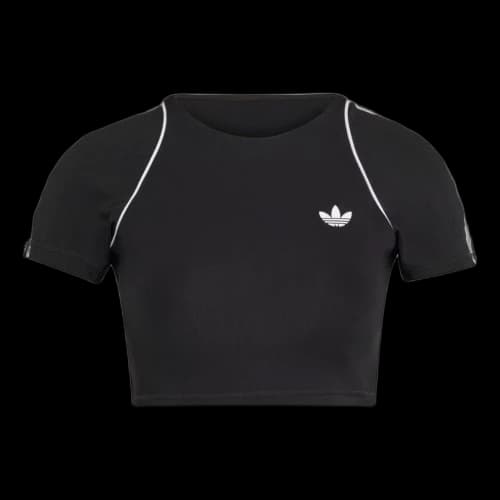 adidas Sport Superstar Bra T-Shirt Asia Sizing 'Black' (Women's)