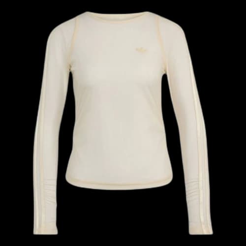 adidas Sport Longsleeve Shirt Asia Sizing 'Warm Vanilla' (Women's)
