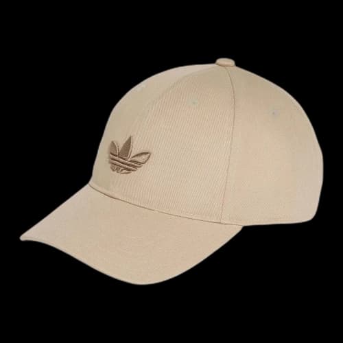 Adidas Originals Cotton Twill Baseball Caps Unisex Khaki Brown
