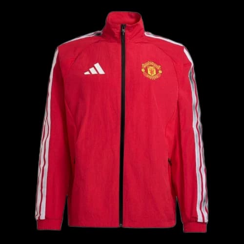 adidas Manchester United Home Anthem Jacket Asia Sizing 'MUFC Red'