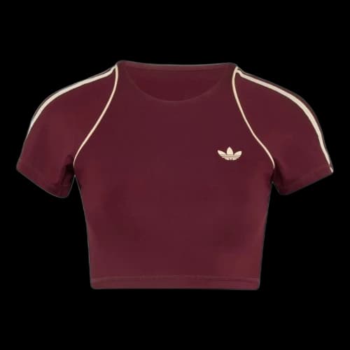 adidas Sport Superstar Bra T-Shirt Asia Sizing 'Maroon' (Women's)