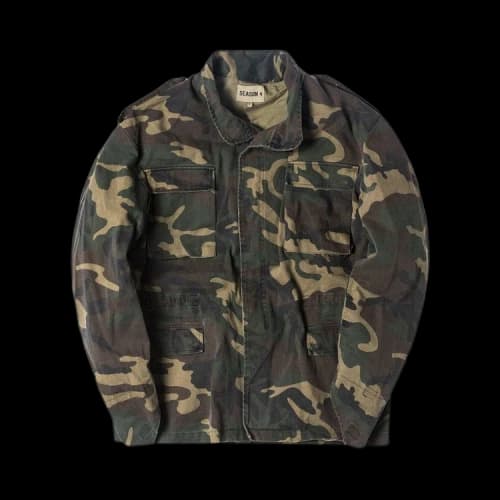 Yeezy Season 4 Camo Print Coat Oversized 'Camo'