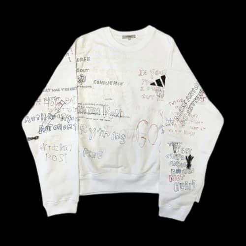 Yeezy Season 5 Handwriting Sweatshirt 'Arctic'