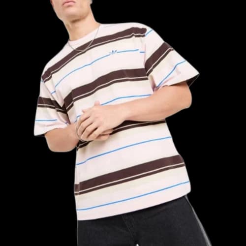 Adidas Originals T Shirts Men's Pink Crew Neck