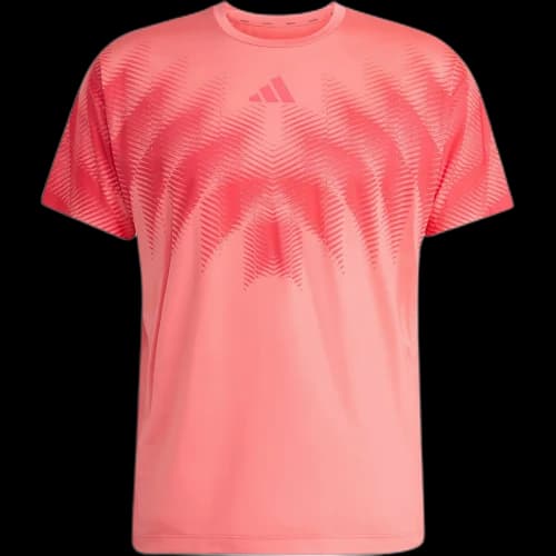 Adidas Adizero Running T Shirts Men's Half Turbo/Core Pink Crew Neck Moderate