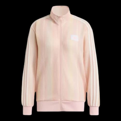 adidas Summer Glow Knitted Firebird Track Top Asia Sizing 'Sandy Pink' (Women's)