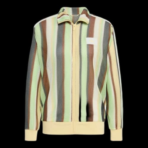 adidas Summer Glow Knitted Firebird Track Jacket Asia Sizing 'Easy Yellow' (Women's)