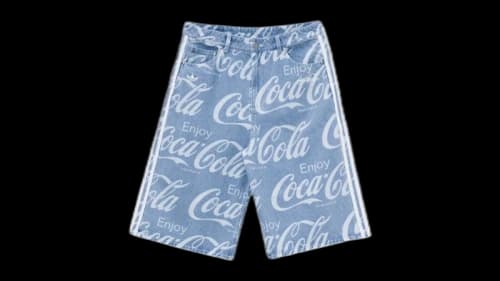 adidas Coca-Cola Classic Sport Denim Shorts Denim