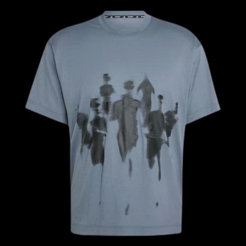 Adidas Aspyre Running T Shirts Unisex Transparent Agate/Black Crew Neck Moderate