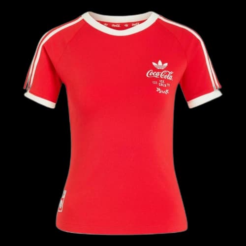 adidas x Coca-Cola 3-Stripes Tee Asia Sizing 'Vivid Red' (Women's)