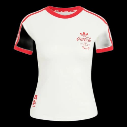 adidas x Coca-Cola 3-Stripes Tee Asia Sizing 'Core White' (Women's)