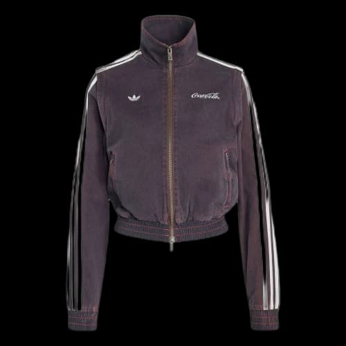 adidas x Coca-Cola Women's Firebird Reg Denim Track Top Vivid Red
