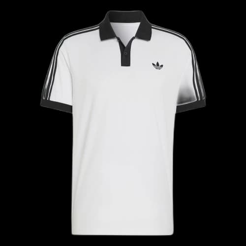 Adidas Originals Sport Performance Tennis Tops Men's White Polo Collar Moderate