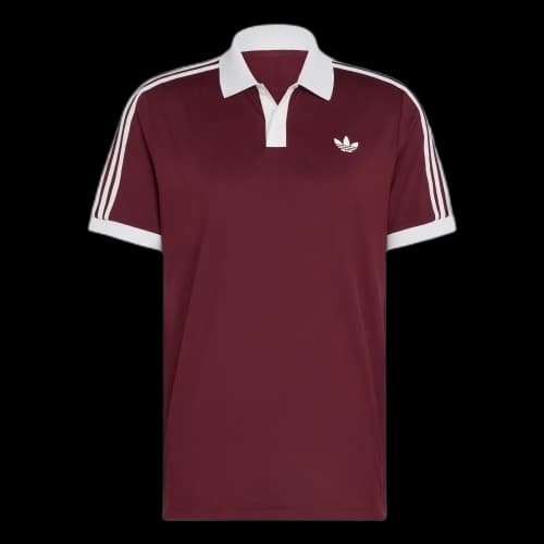Adidas Originals Sport Performance Tennis Tops Men's Chestnut Polo Collar Moderate