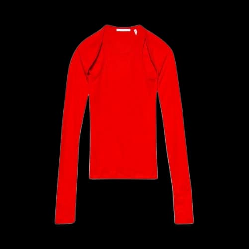 Helmut Lang Double Rib Tee Set 'Flame'