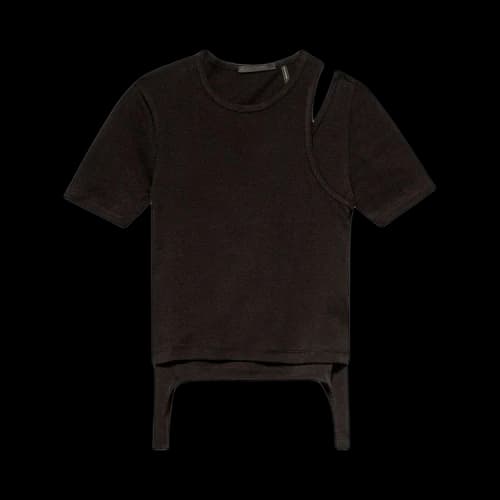 Helmut Lang Double Rib Tee Set 'Black'